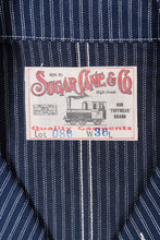 Sugar Cane Indigo Stripe Work Coat