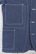 Sugar Cane Indigo Stripe Work Coat