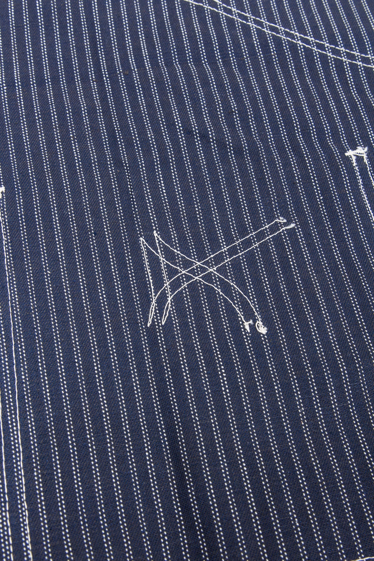 Sugar Cane Indigo Stripe Work Coat