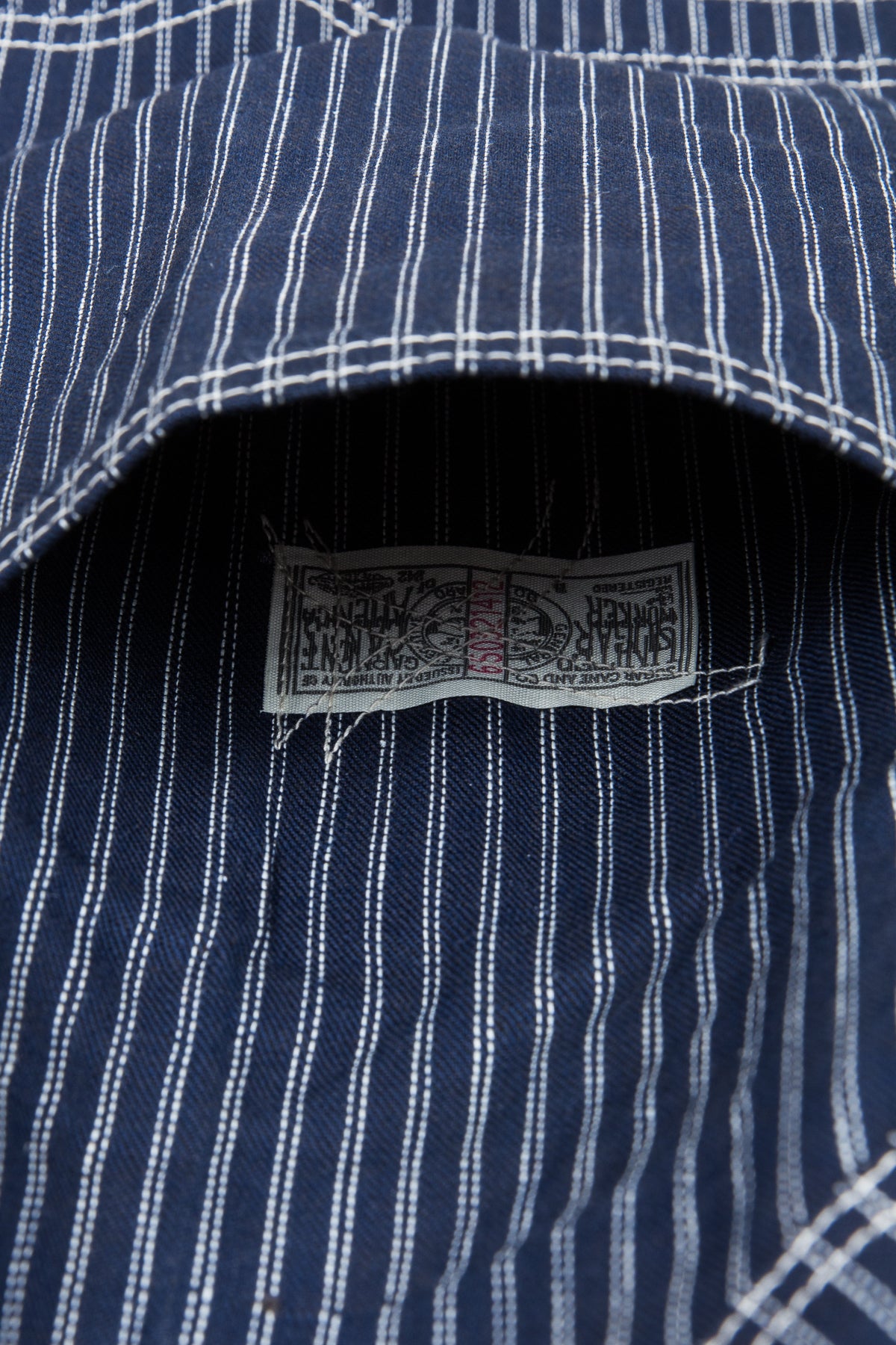 Sugar Cane Indigo Stripe Work Coat