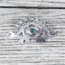 Munqa Newtive Stegosaurus Brooch