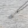 Munqa Newtive Safety Pin Silver Necklace
