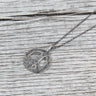 Munqa Newtive Peace Sign Silver Necklace