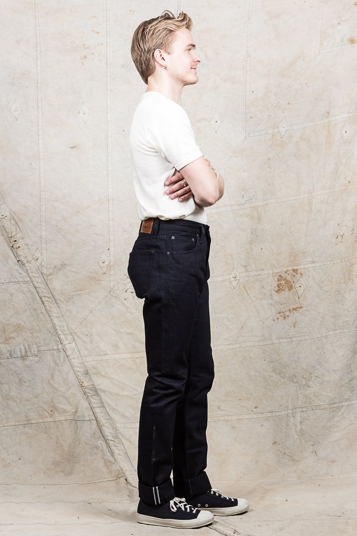 Pure Blue Japan XX-019-WID 14oz Relaxed Tapered Raw Deep Indigo Jeans