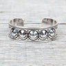 Munqa Newtive Smile Silver Bangle Large