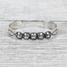 Munqa Newtive Smile Silver Bangle Medium