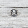 Munqa Newtive Big Smiley Silver Ring