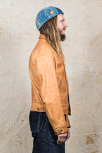 Second Hand Mister Freedom Natural Campus Leather Jacket Veg Tanned