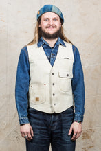 Second Hand Indigofera Harrison Leather Vest White