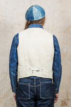 Second Hand Indigofera Harrison Leather Vest White