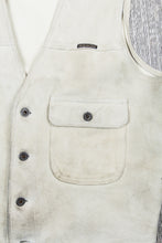 Second Hand Indigofera Harrison Leather Vest White