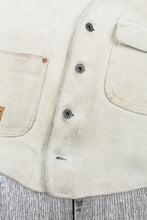 Second Hand Indigofera Harrison Leather Vest White