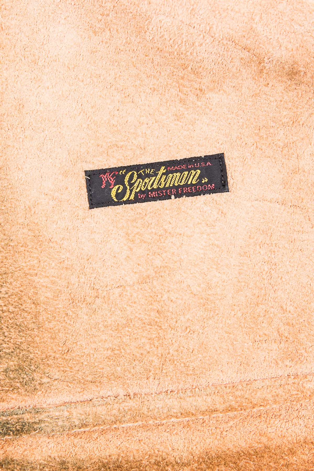Second Hand Mister Freedom Natural Campus Leather Jacket Veg Tanned