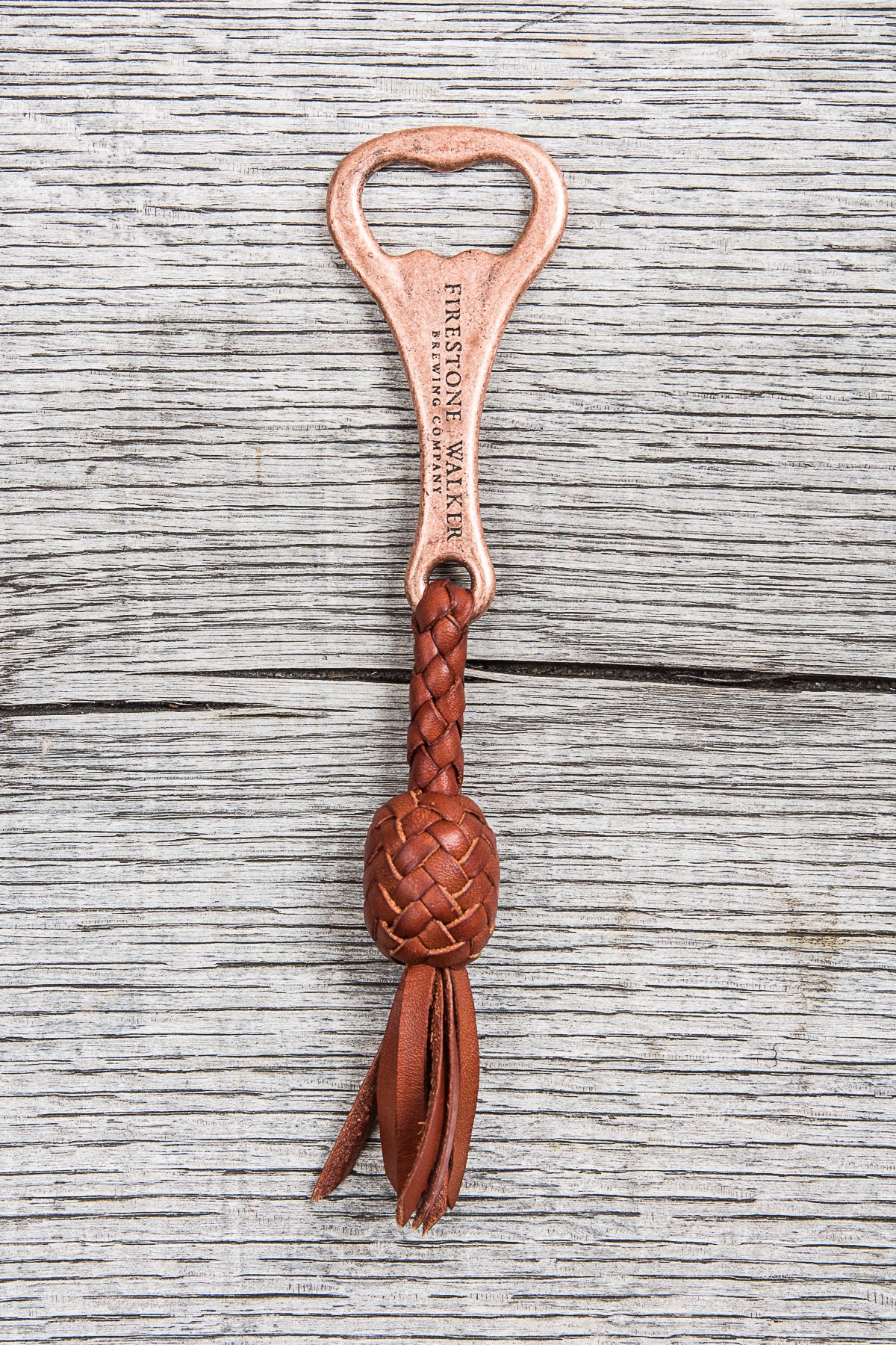 Lone Wolf Leather Braided Bottle Opener Tärnsjö Saddle Tan Veg Tanned