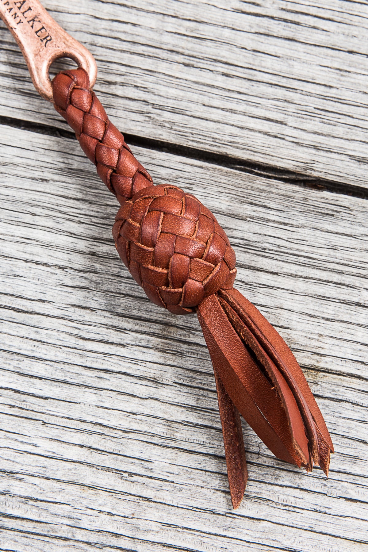 Lone Wolf Leather Braided Bottle Opener Tärnsjö Saddle Tan Veg Tanned