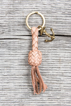 Lone Wolf Leather Braided Anchor Key Ring Tärnsjö Natural Veg Tanned