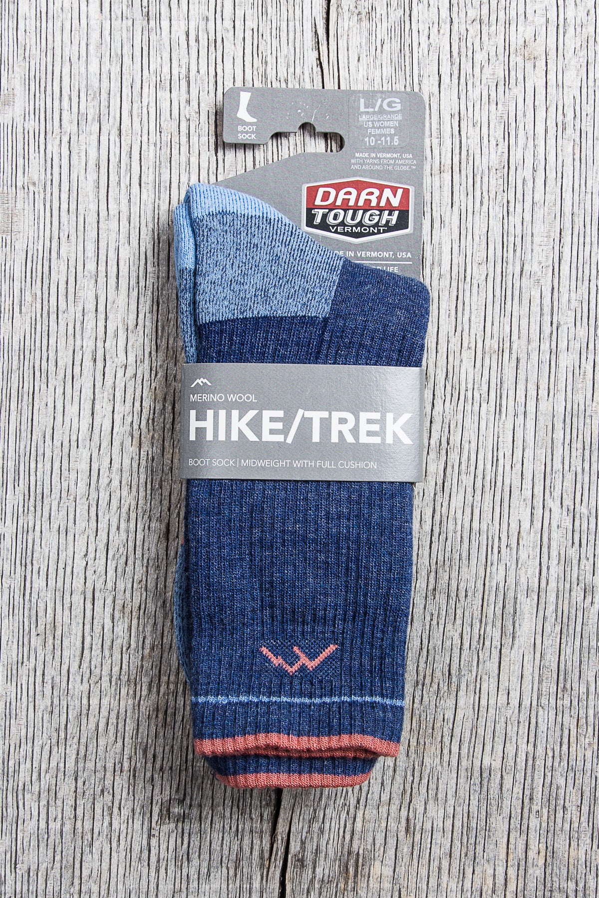 Darn Tough 1908 Denim Womens Wool Socks Hiker Boot Sock Full Cushion