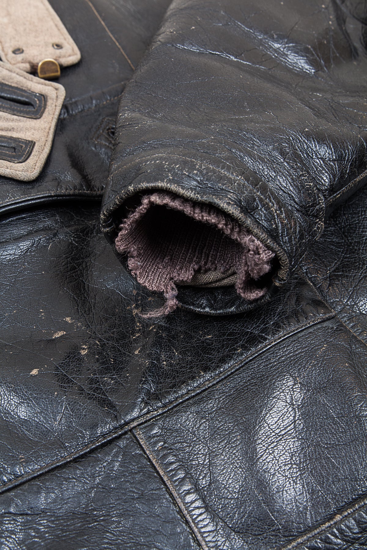 Vintage Swedish Army Dispatch Riders Leather Jacket "Ordonnansjacka"