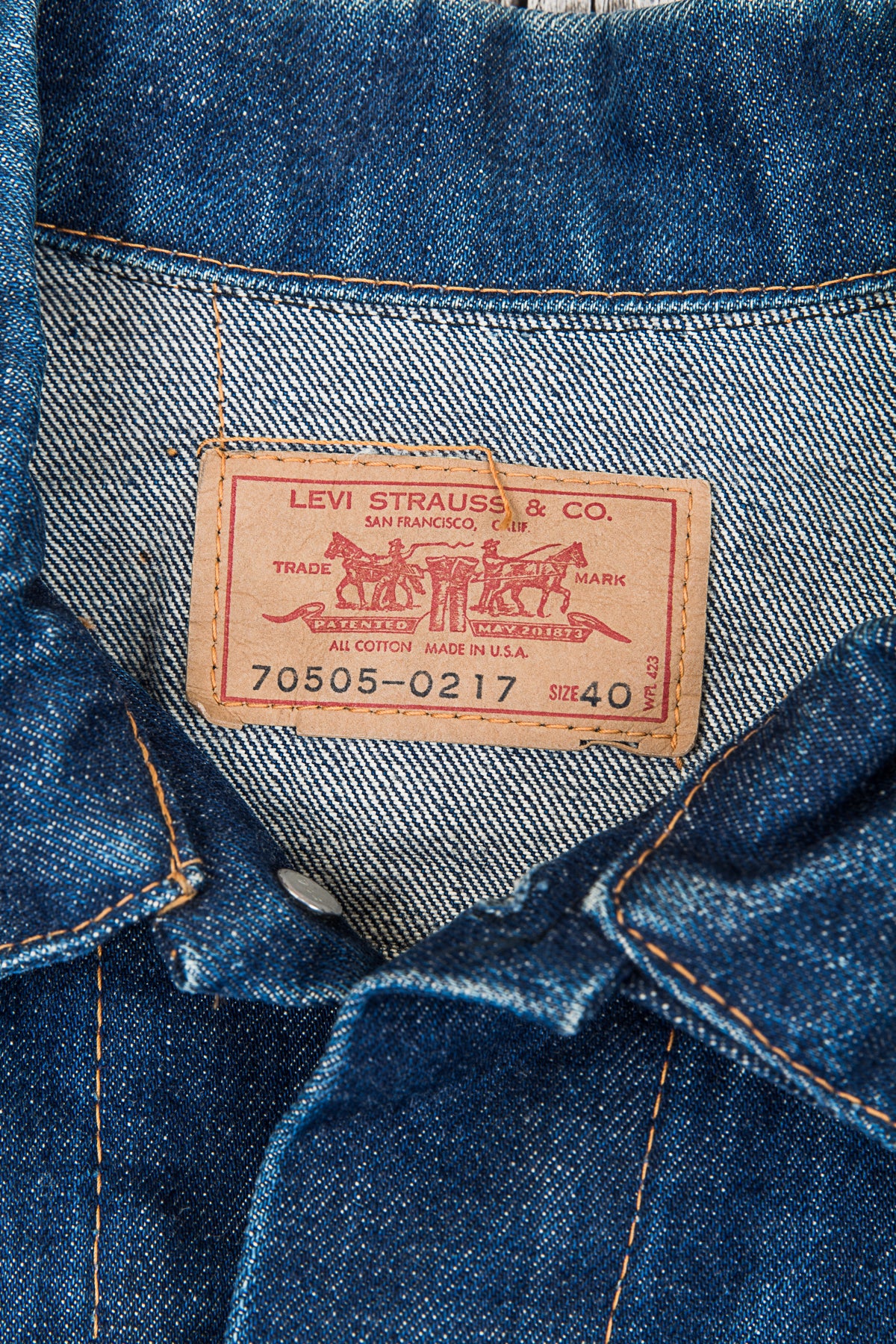 Original Vintage Levi's 70505 Big E Jacket