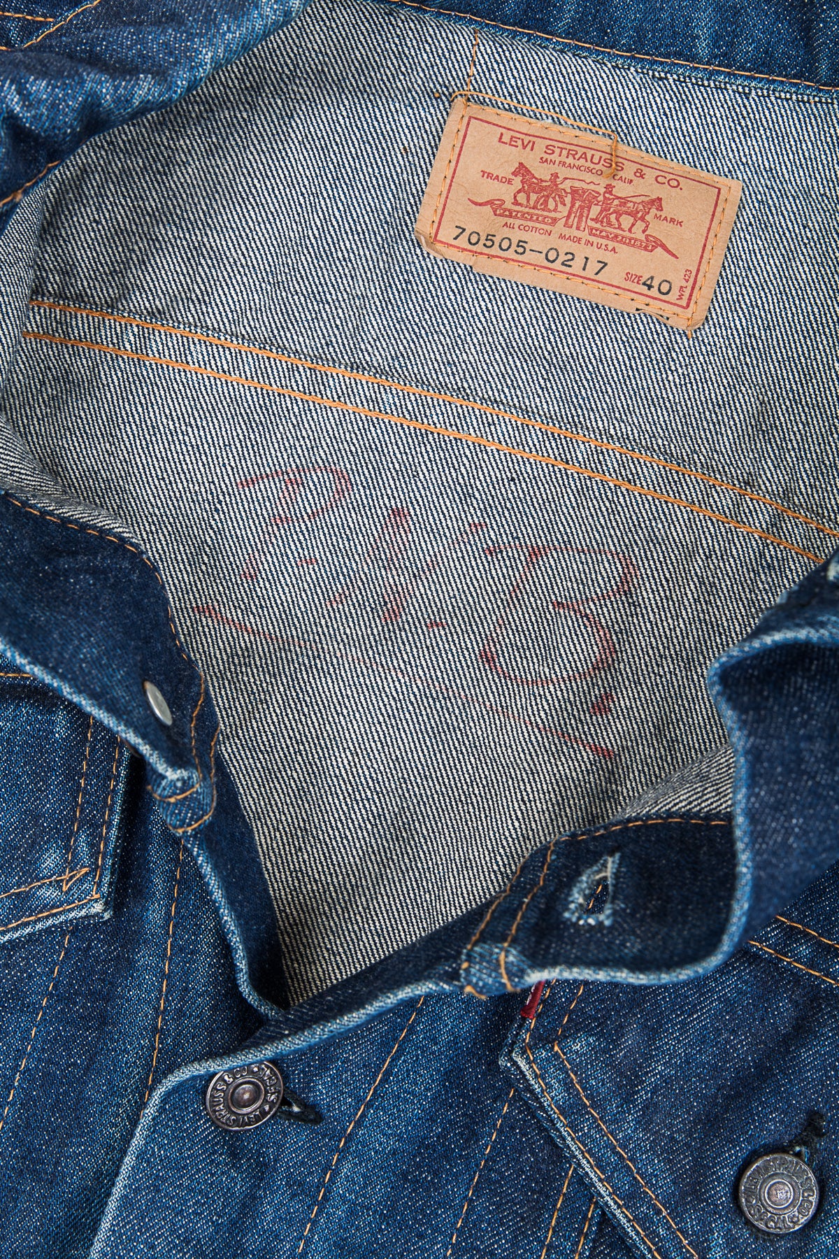 Original Vintage Levi's 70505 Big E Jacket