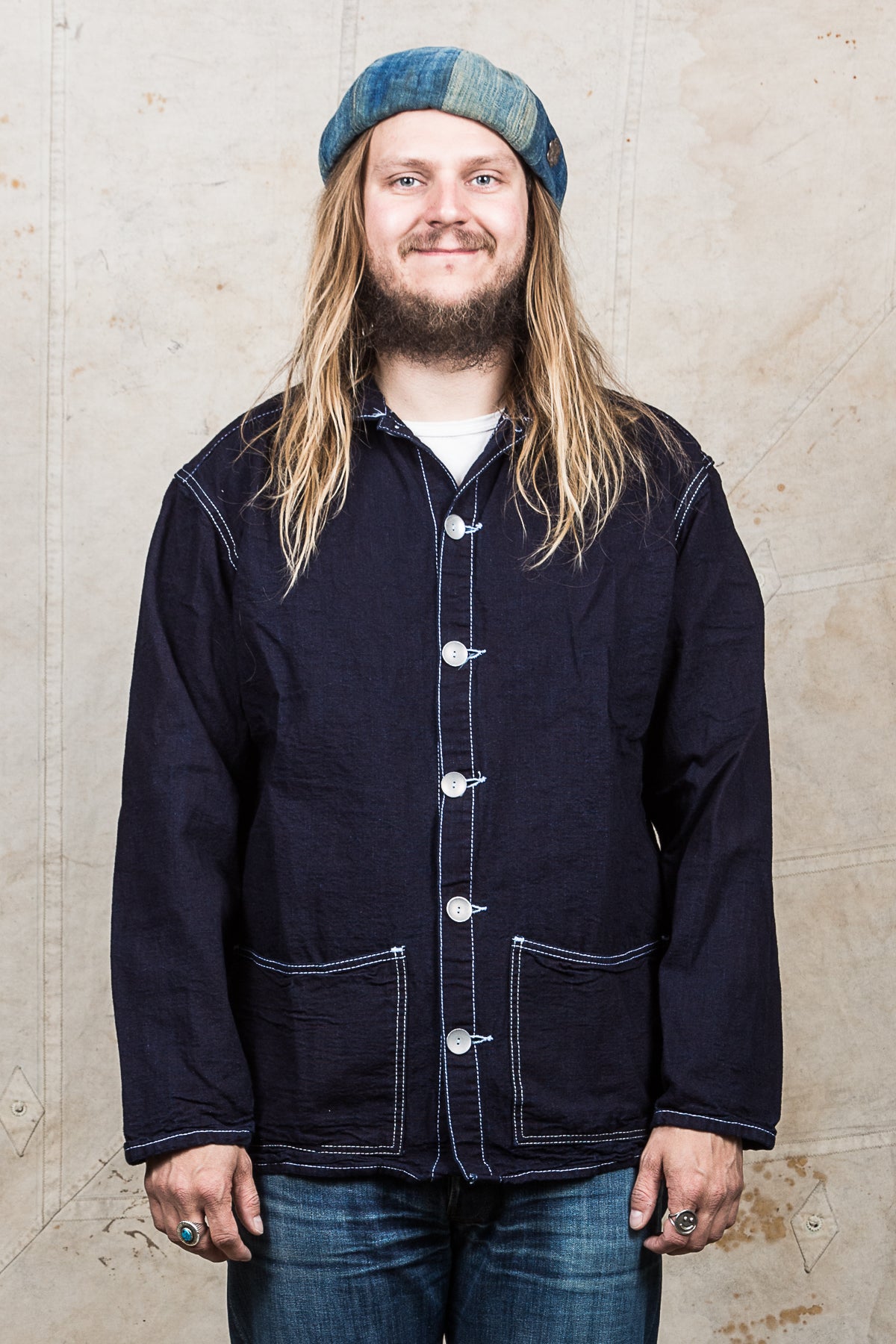 Tender 490 Floor Shirt Double Indigo Tote Cloth