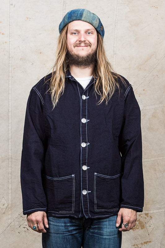 Tender 490 Floor Shirt Double Indigo Tote Cloth