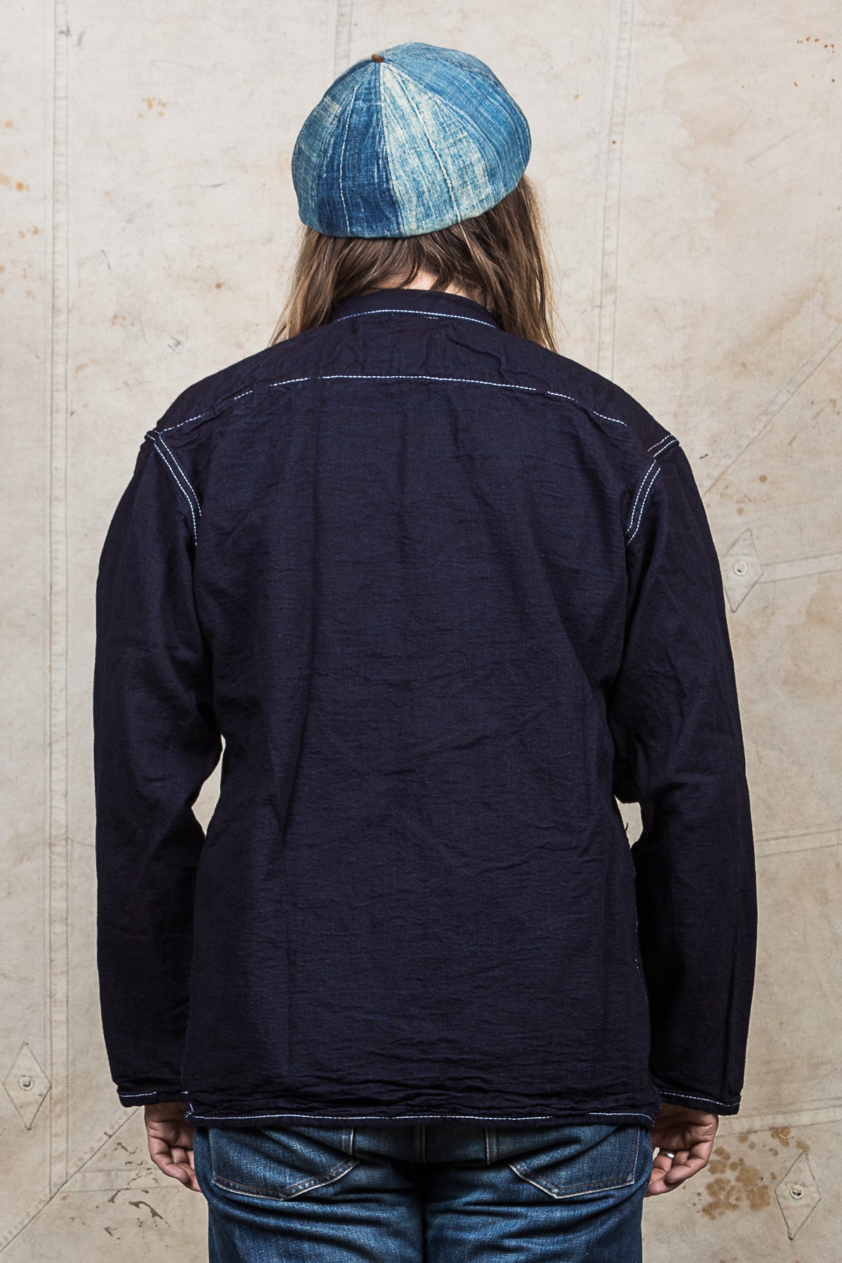 Tender 490 Floor Shirt Double Indigo Tote Cloth