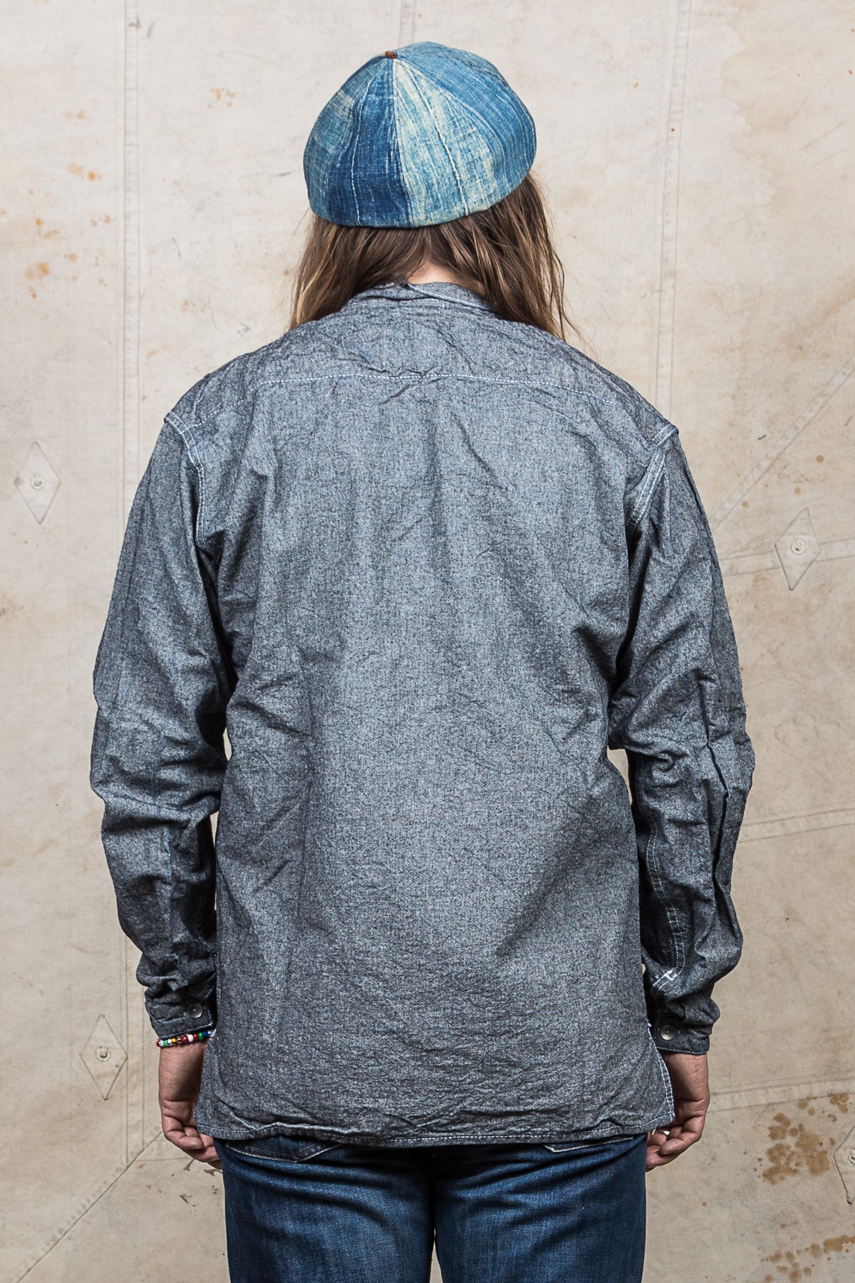 Tender 492 Long Sleeved Bench Shirt Indigo Covert