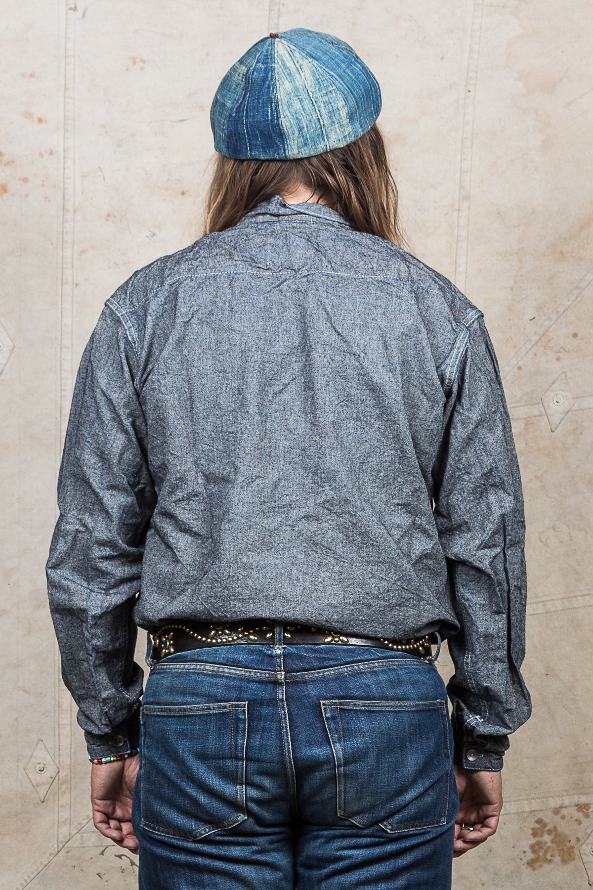 Tender 492 Long Sleeved Bench Shirt Indigo Covert