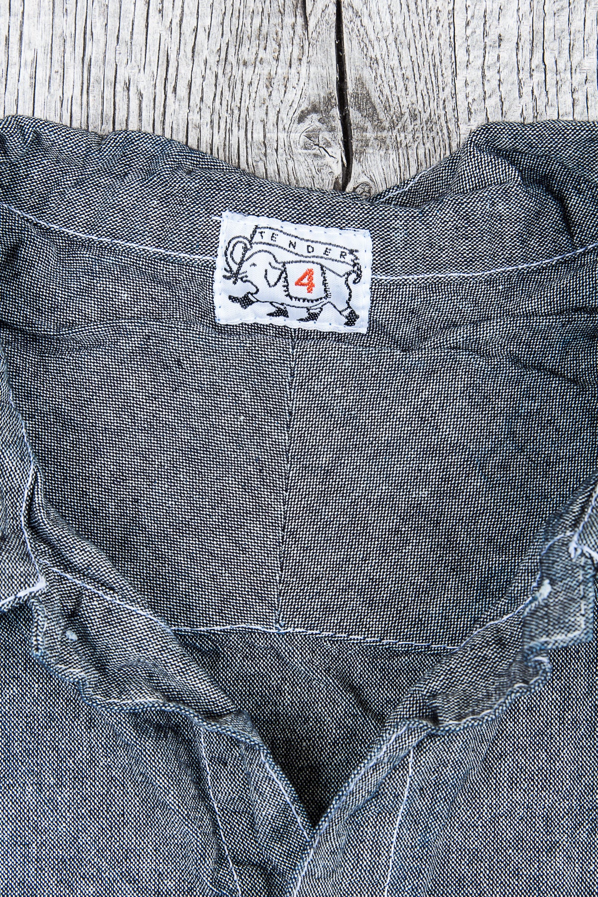 Tender 492 Long Sleeved Bench Shirt Indigo Covert
