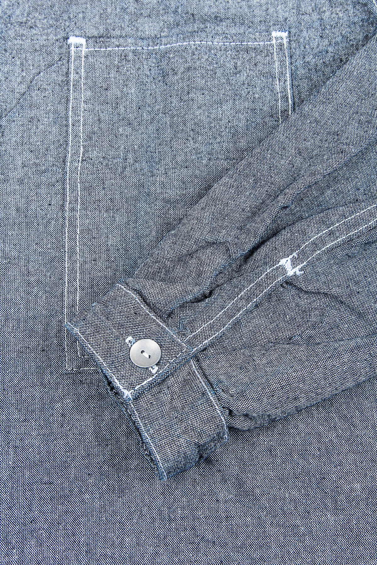 Tender 492 Long Sleeved Bench Shirt Indigo Covert