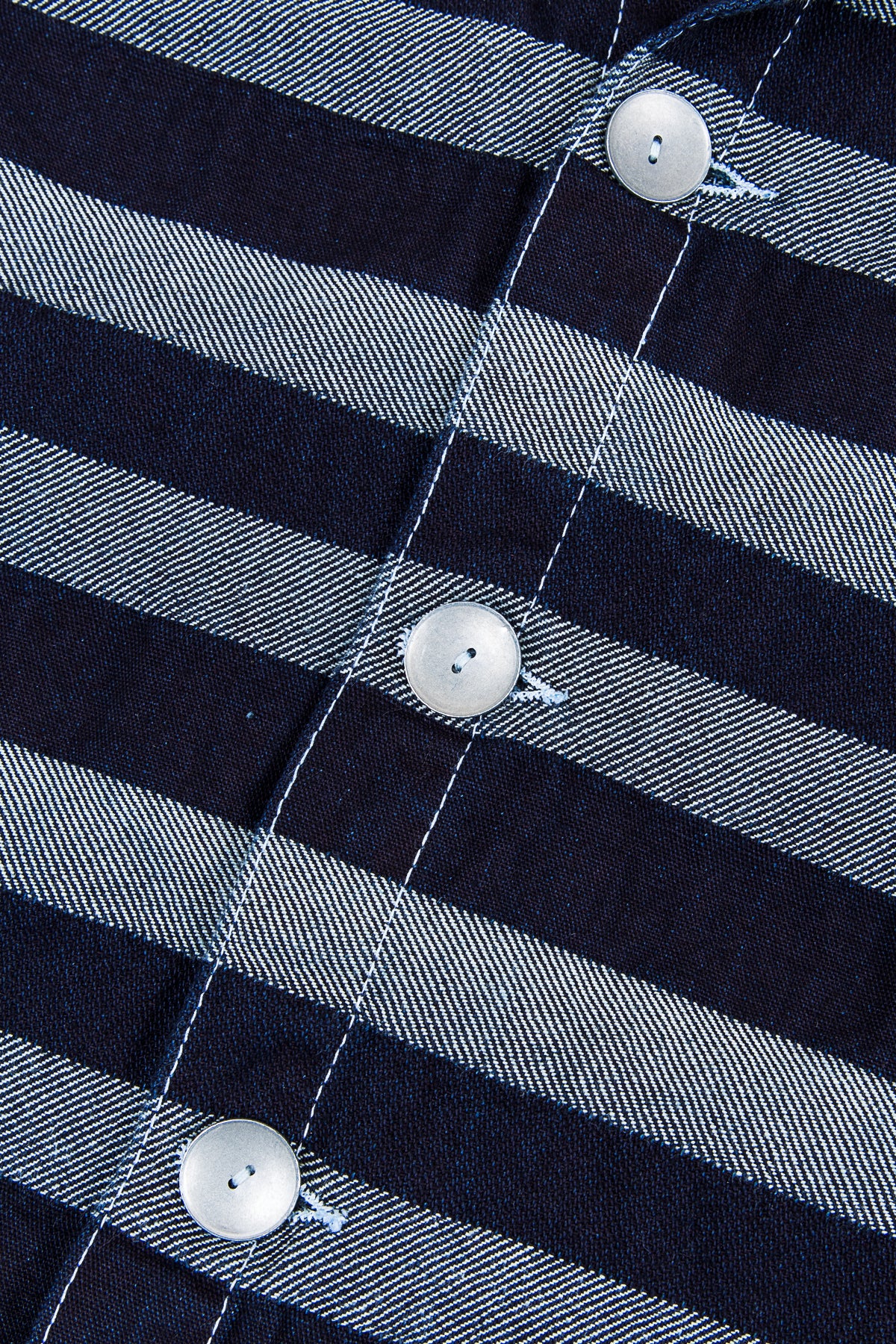 Tender 490 Floor Shirt Bold Indigo Weaver's Blanket Stripe