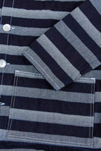 Tender 490 Floor Shirt Bold Indigo Weaver's Blanket Stripe