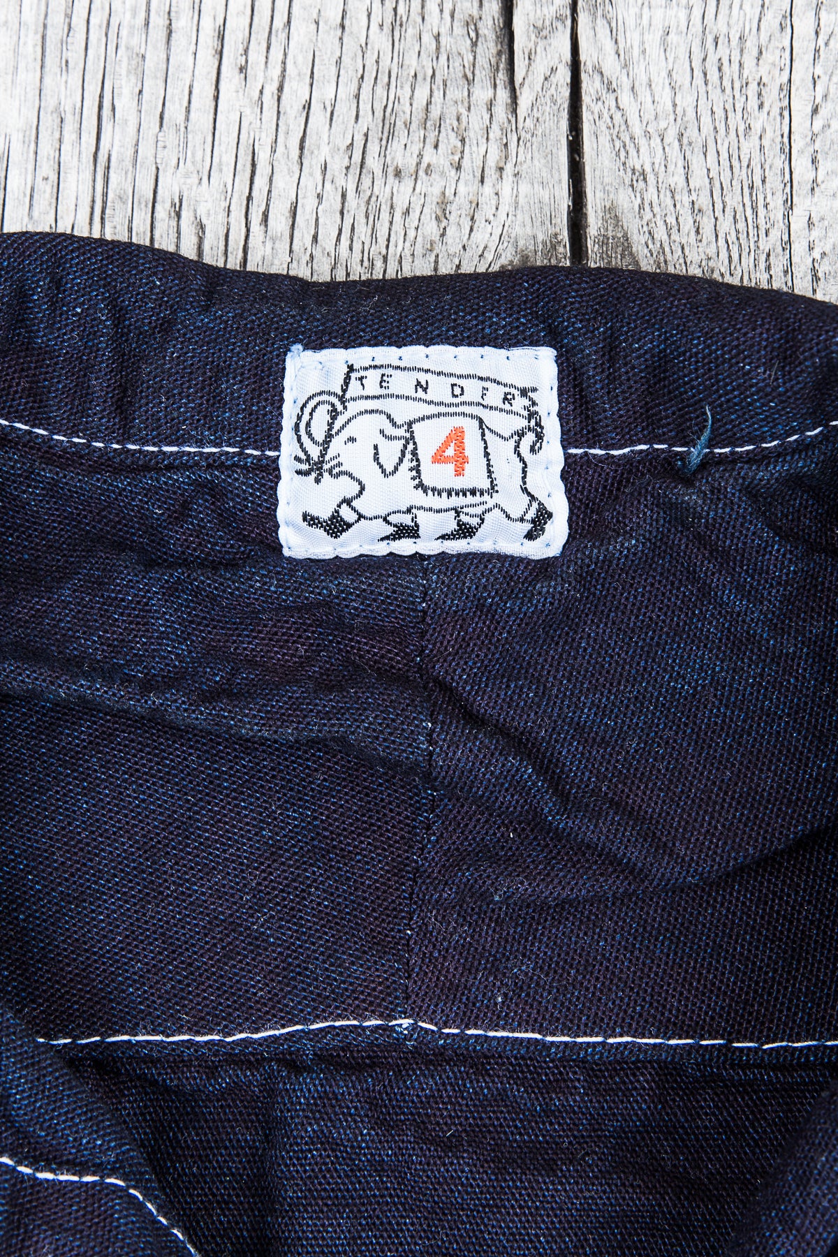Tender 490 Floor Shirt Double Indigo Tote Cloth