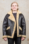Vintage 1950s Sheepskin Mark VI Flying Jacket
