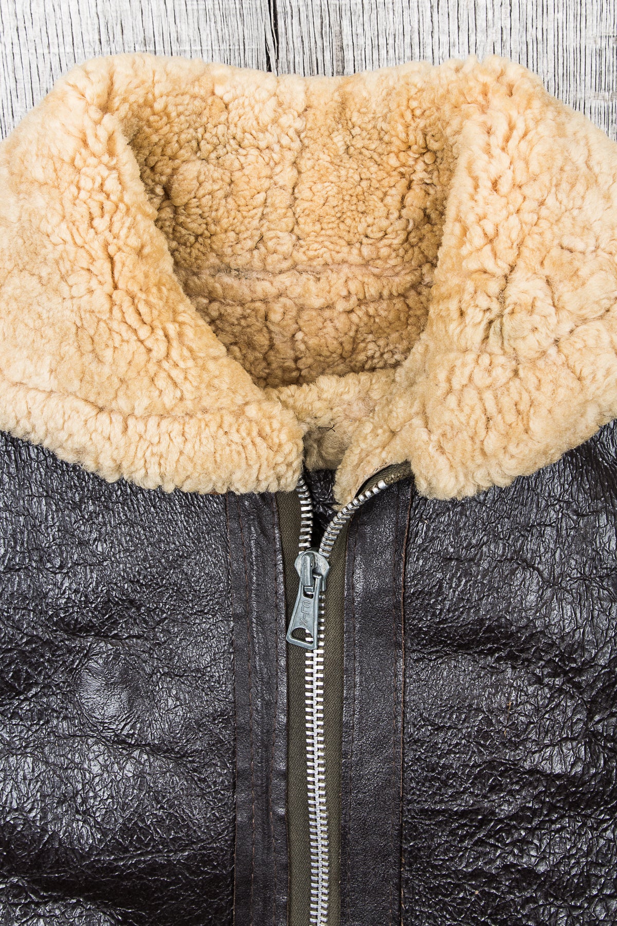 Vintage 1950s Sheepskin Mark VI Flying Jacket