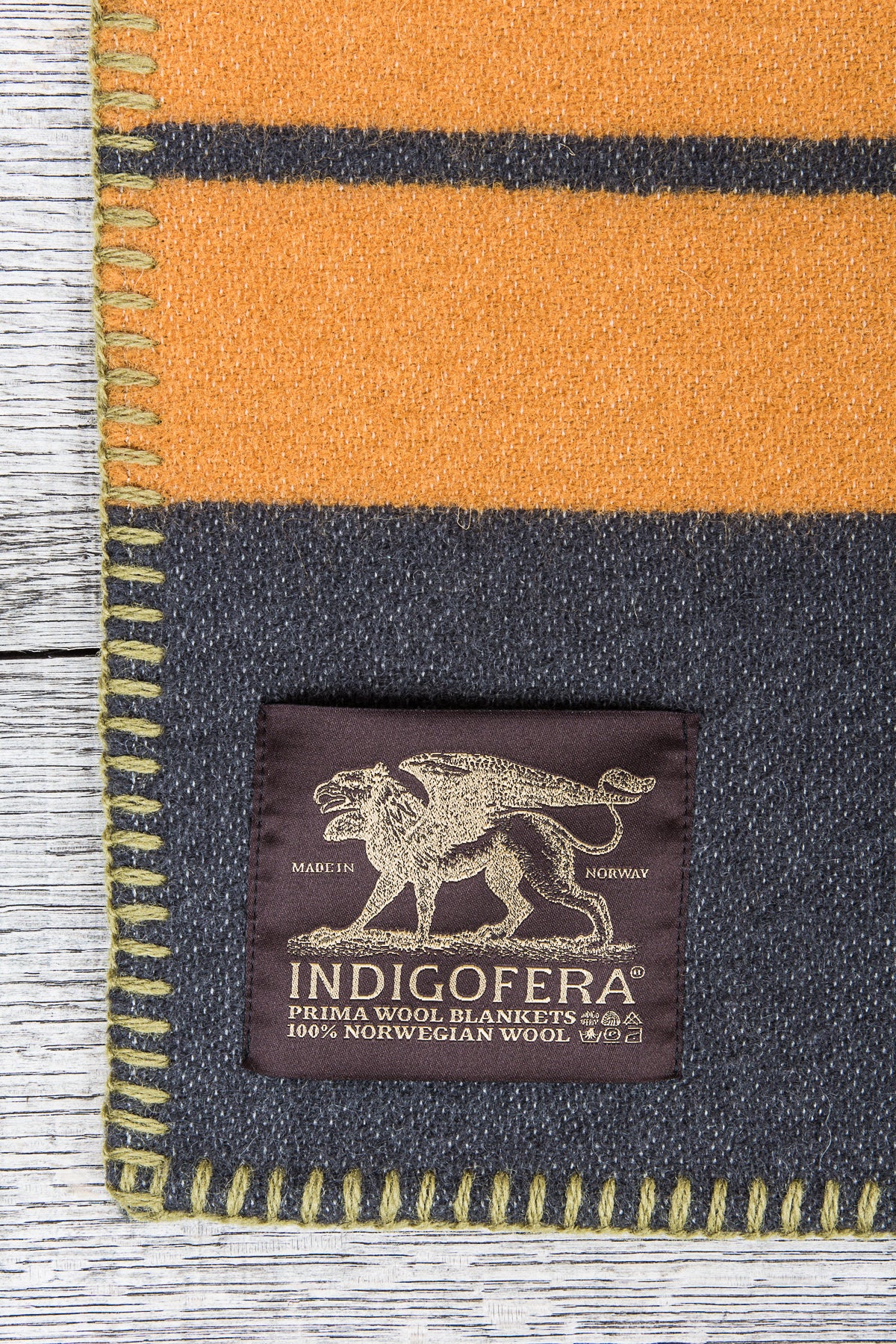 Indigofera Pure Wool Blanket Acadia