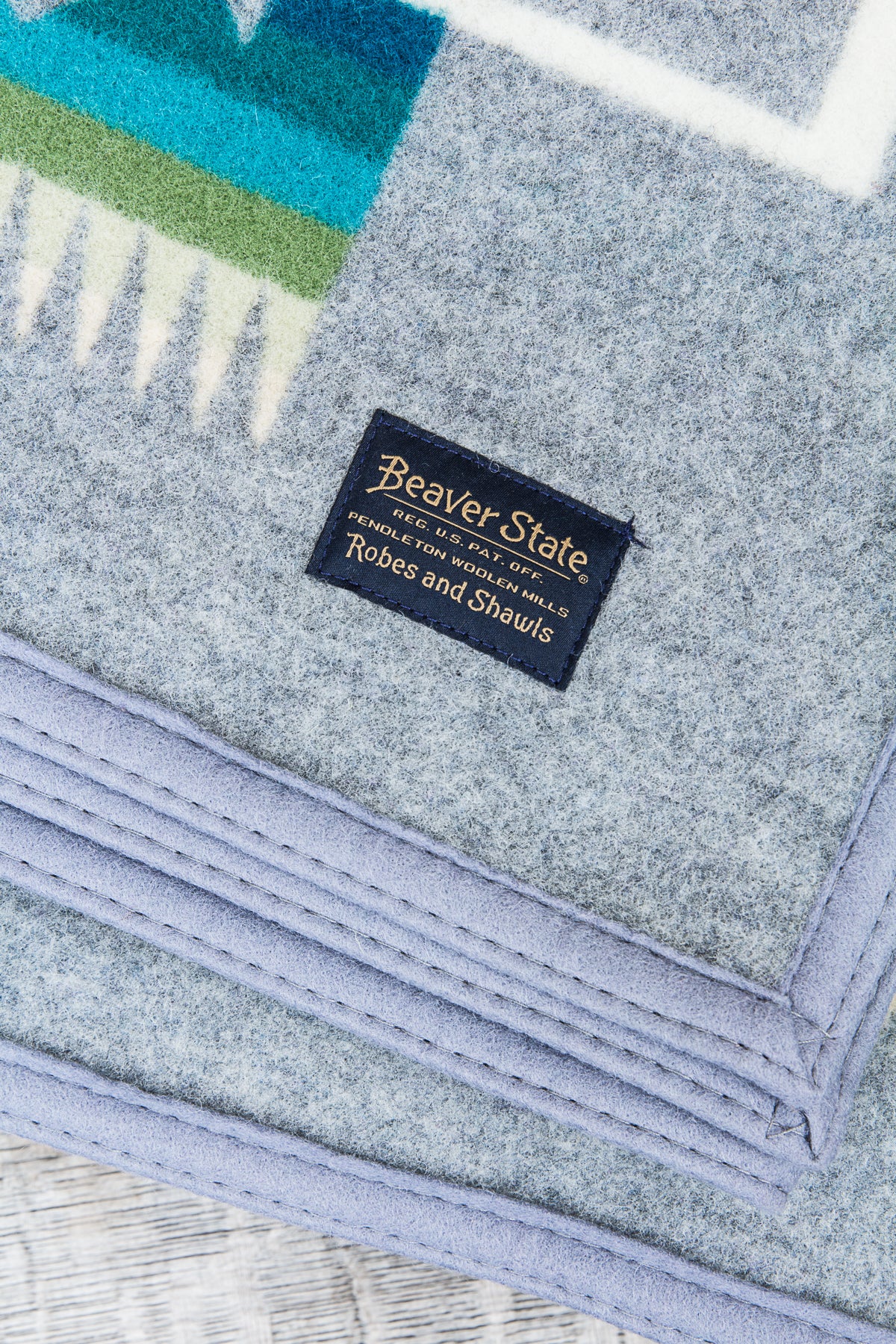 Pendleton Chief Joseph Wool Blanket Robe Grey