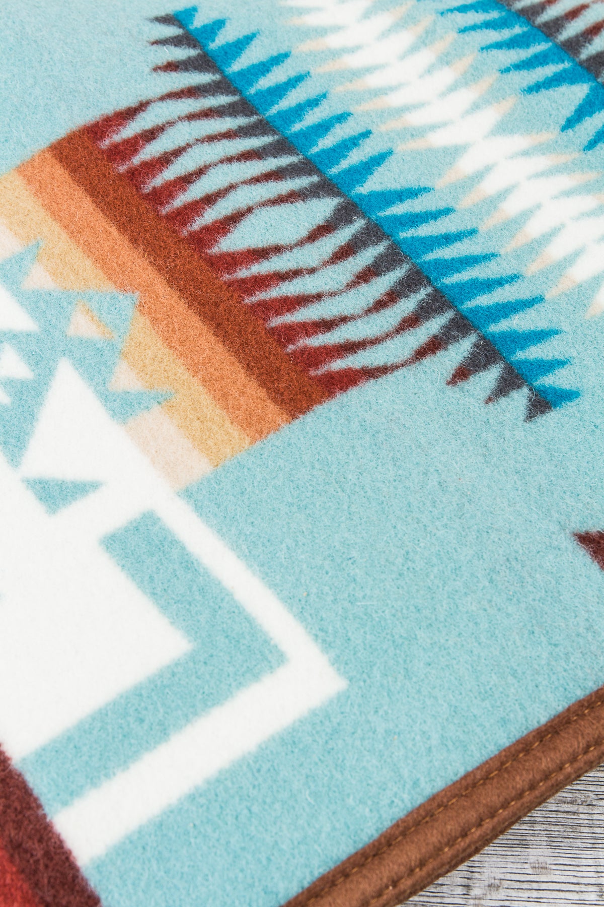 Pendleton Throw Robe Pendleton Chief Joseph Wool Blanket Robe Aqua – Second Sunrise