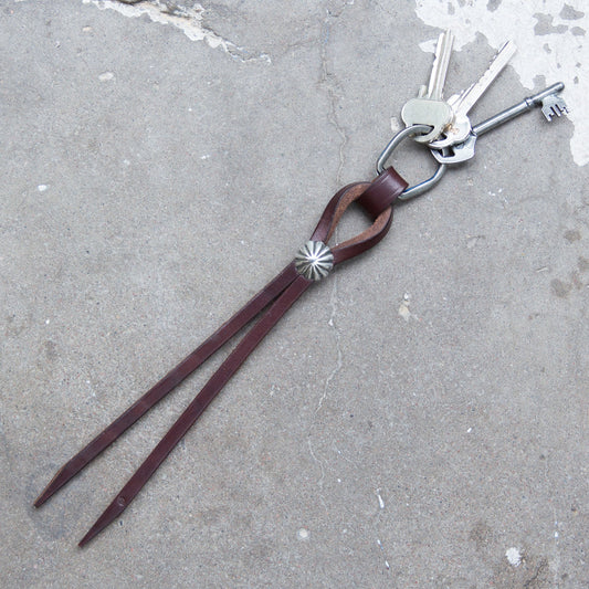 Larry Smith LT-0050 Shell Concha Key Fob Brown