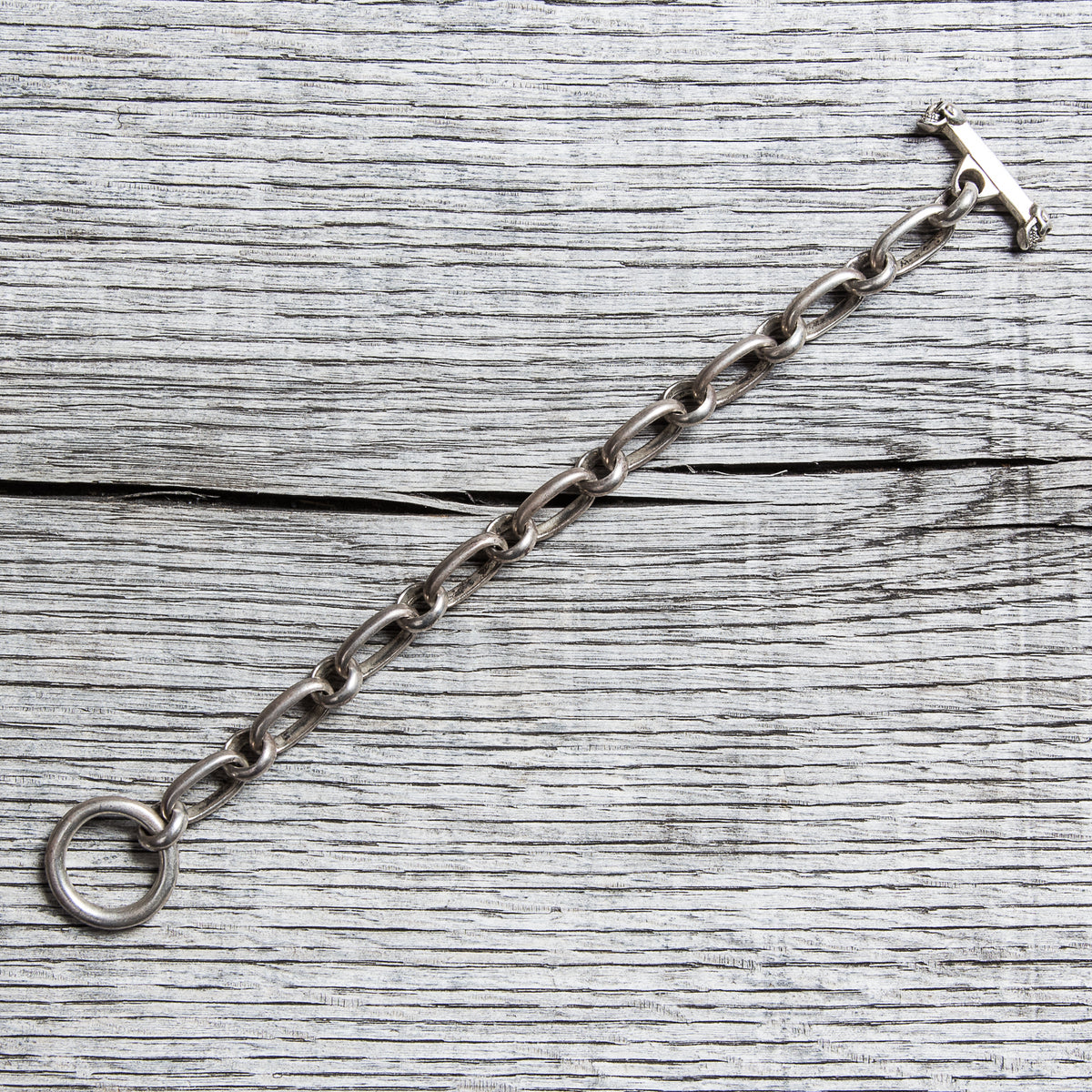 Second Hand Silver Chain Skull Bracelet