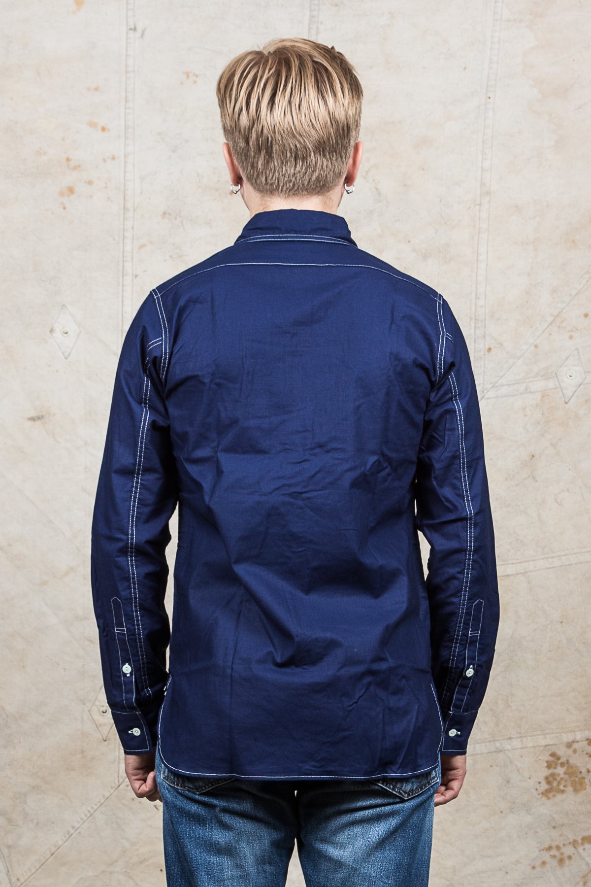 Warehouse & Co Wide Awake Shirt Indigo