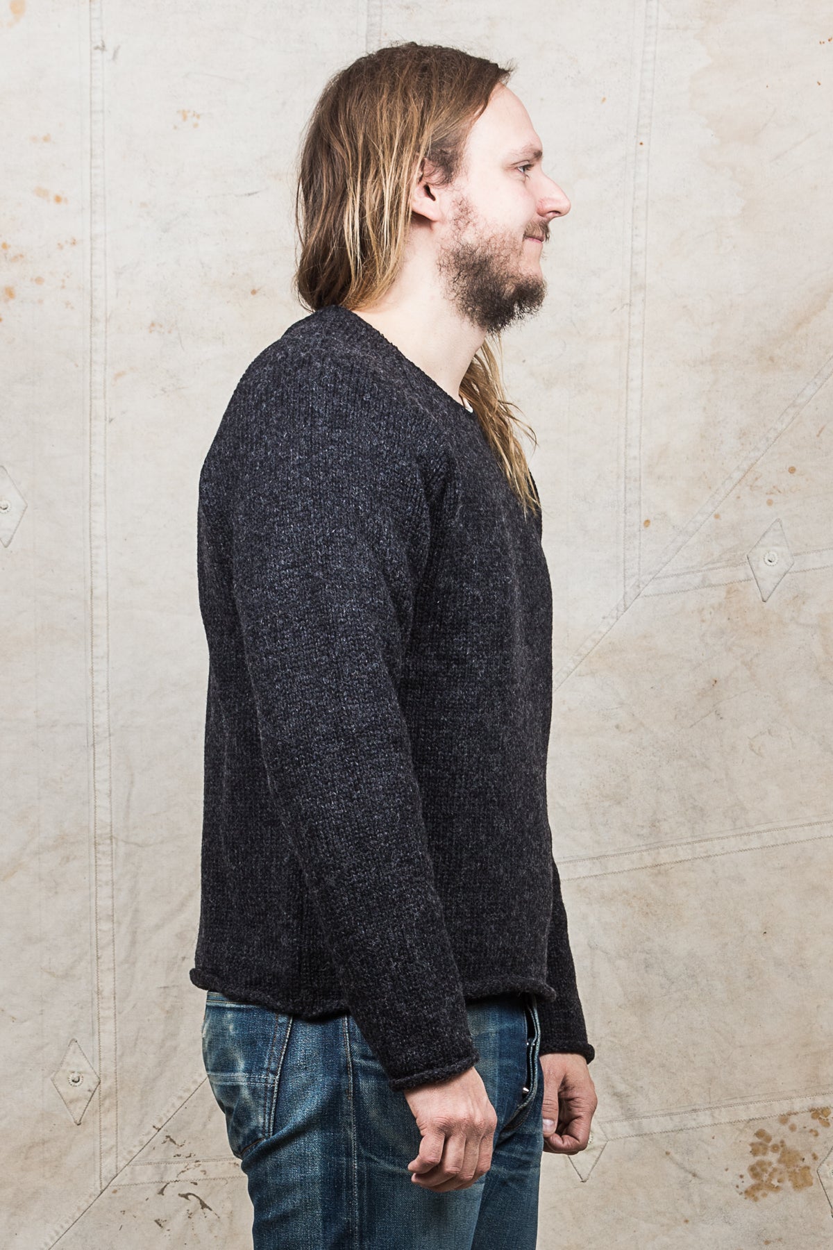 Indigofera Willow Wool Sweater Dusk Melange