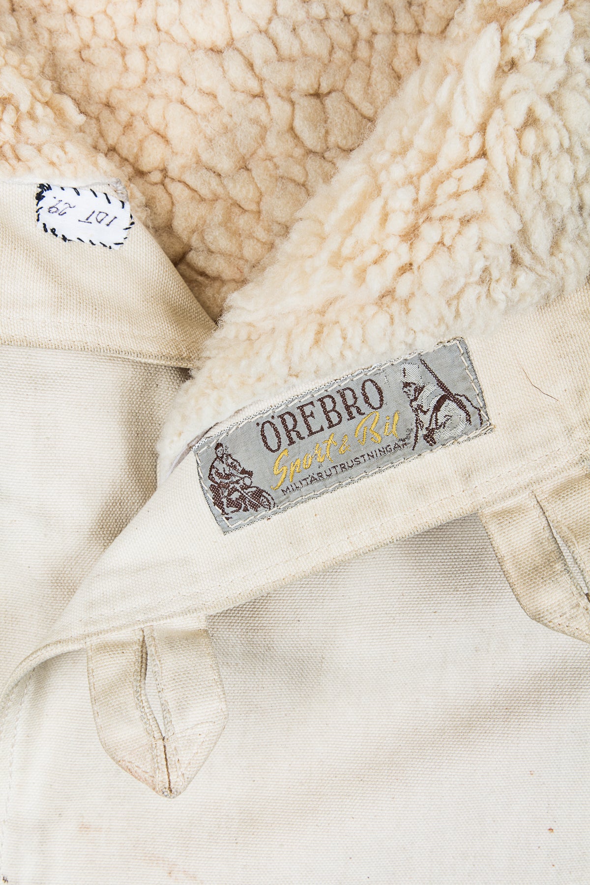 Vintage White Swedish Army Survival Coat 