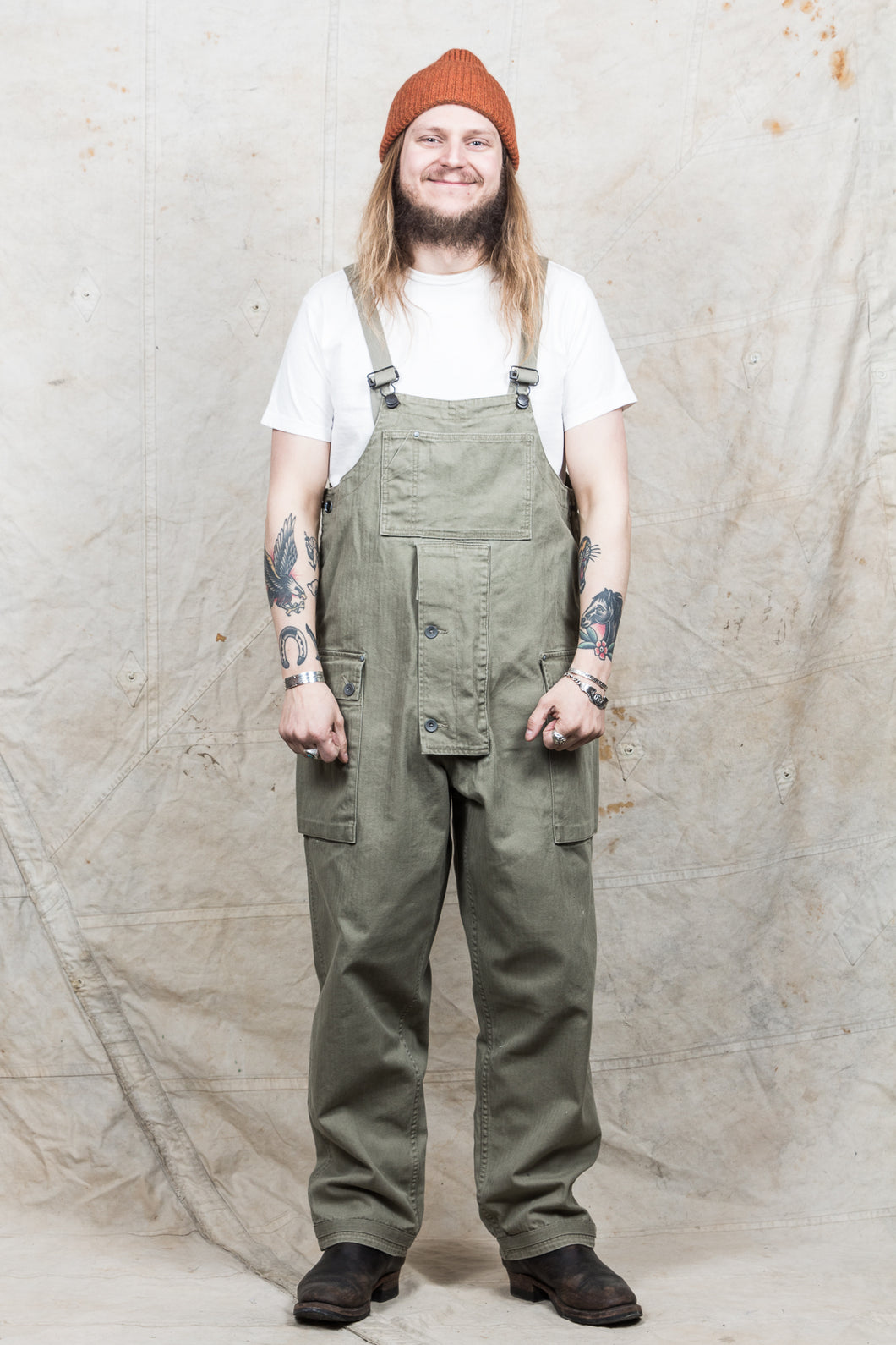 NAVAL DUNGAREE Nigel Cabourn 52 yellow - パンツ