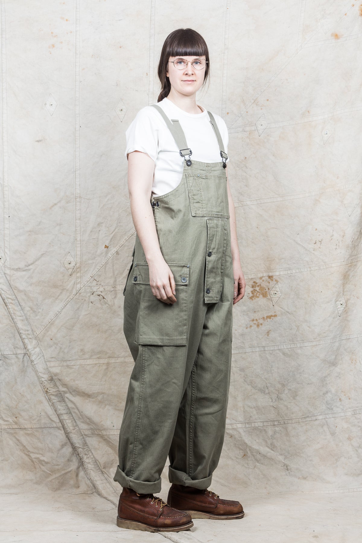 Nigel Cabourn Naval Dungaree Nam Green – Second Sunrise