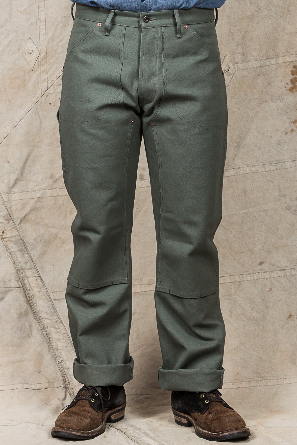 Indigofera Wendell Pants Smithson Canvas MASH Green