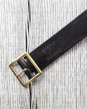 Indigofera Levon Leather Belt Black