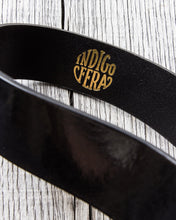 Indigofera Levon Leather Belt Black