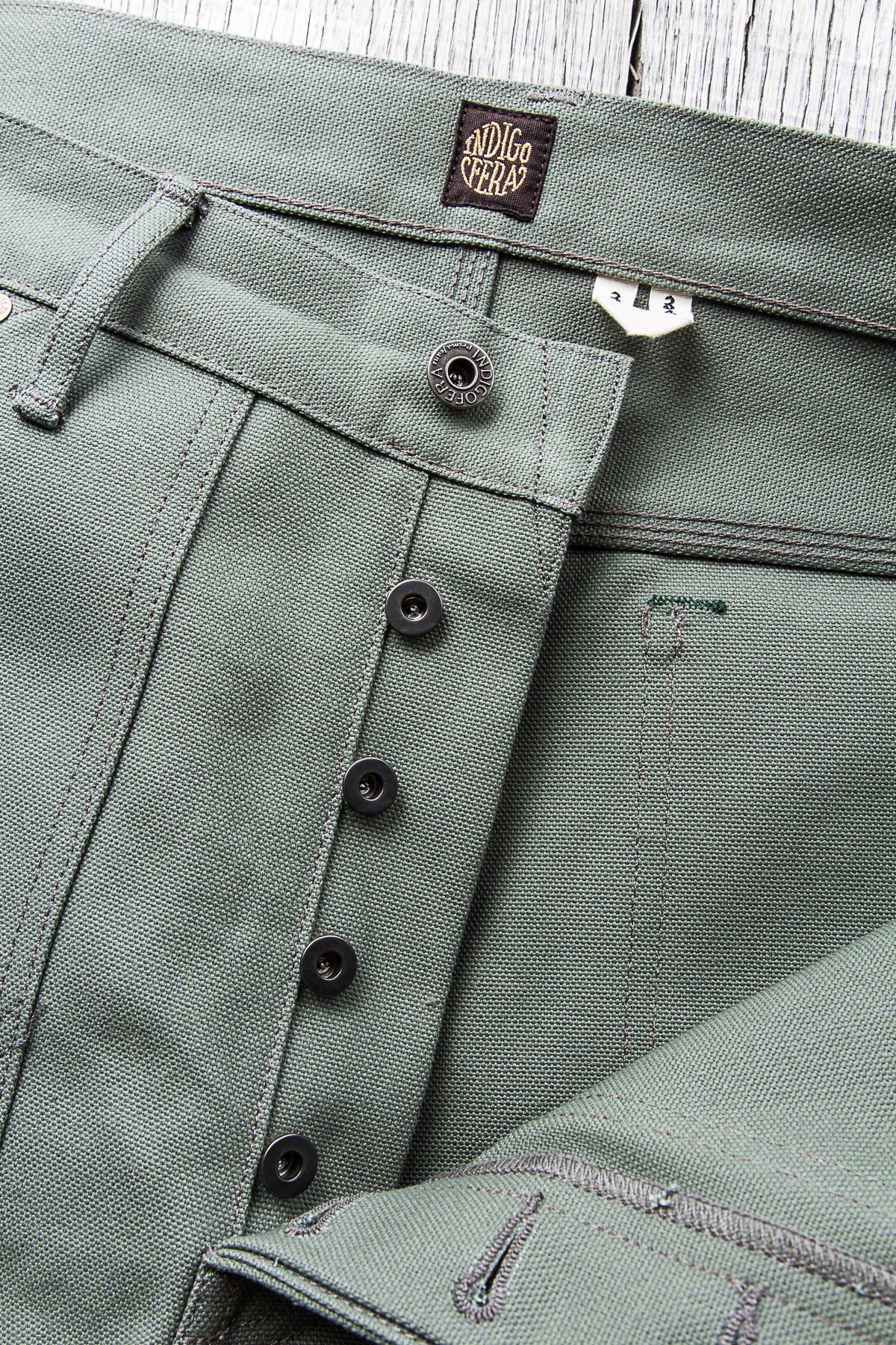 Indigofera Wendell Pants Smithson Canvas MASH Green